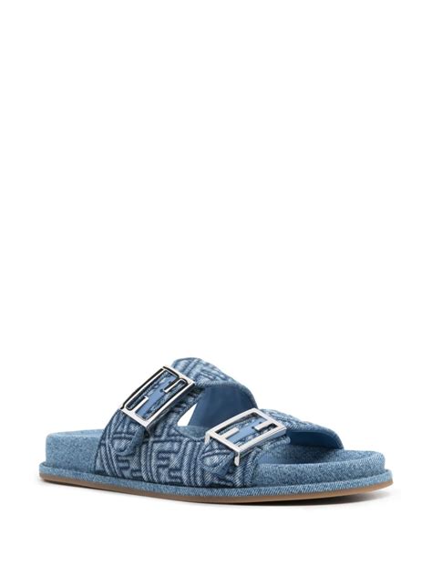 fendi woman sandals|fendi denim sandals.